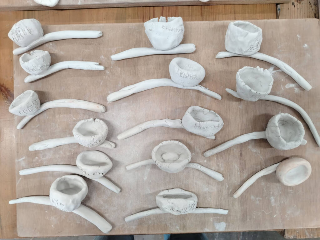 Les travaux des élèves du dispositif CLEA de l'école maternelle du Butor © Art Sud